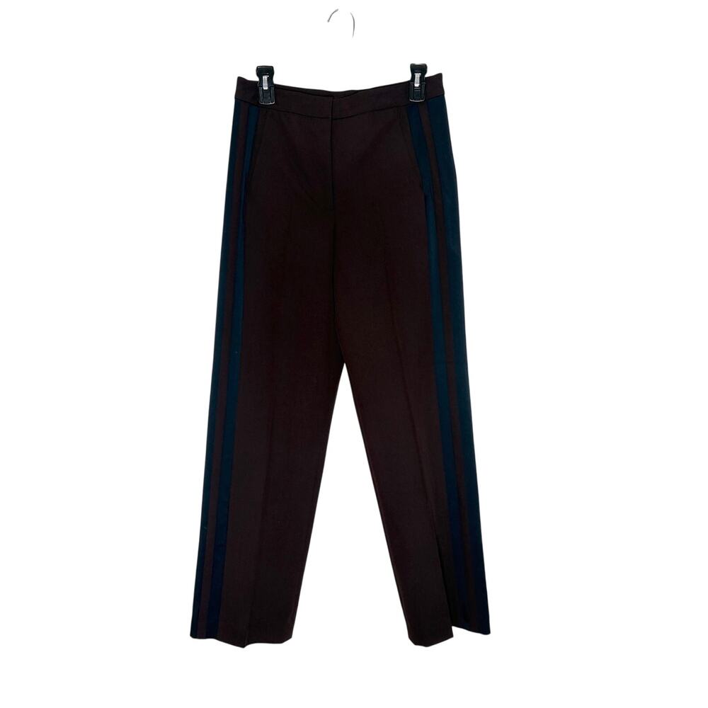 All Saints Astara Trouser Pants Women’s Sz 4 Oxblood Choc Brown Black NWT